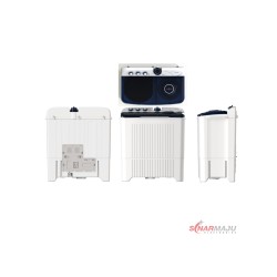 Mesin Cuci 2 Tabung Polytron 14 KG Twin Tub  PWM-1403  Mesin Cuci 2 Tabung Polytron 14 KG Twin Tub  PWM-1403