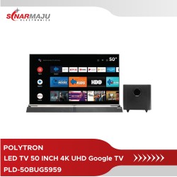 LED TV 50 INCH POLYTRON 4K UHD Google TV PLD-50BUG5959