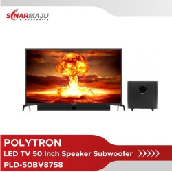 LED TV 50 Inch Polytron Full HD Cinemax Soundbar PLD-50BV8758