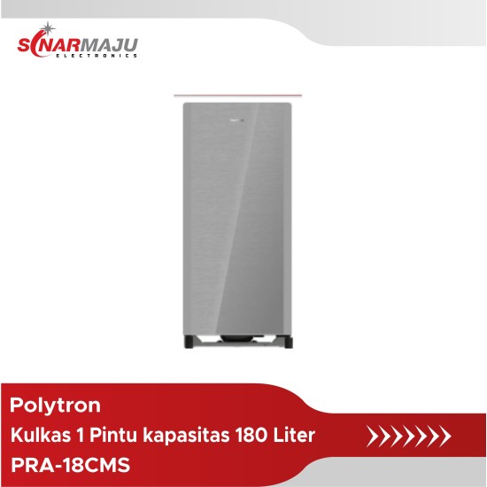 Kulkas 1 Pintu Polytron 180 liter PRA-18CMS Kulkas 1 Pintu Polytron 180 liter PRA-18CMS