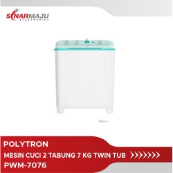 Mesin Cuci 2 Tabung Polytron 7 Kg Twin Tub PWM-7076