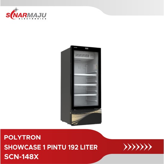 Showcase 1 Pintu Polytron 192 Liter Rust Free SCN-148X