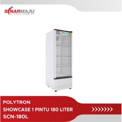 Showcase 1 Pintu Polytron 180 Liter Rust Free SCN-180L