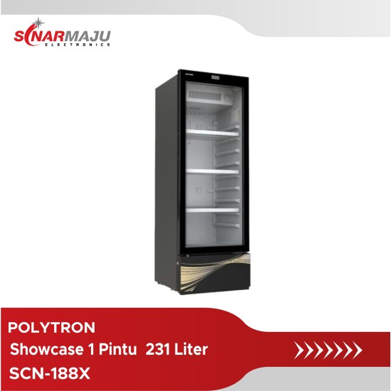 Showcase 1 Pintu Polytron 231 Liter SCN-188X