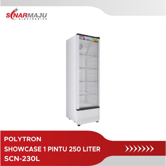 Showcase 1 Pintu Polytron 250 Liter Rust Free SCN-230L