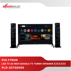 LED TV 32 Inch Polytron HD Ready GOOGLE TV Tower Speaker PLD-32TG5055