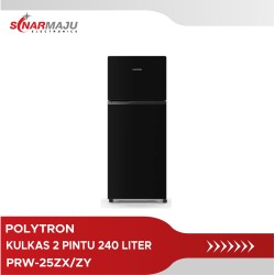 Kulkas 2 Pintu Polytron 240 liter PRW-25ZX/ZY