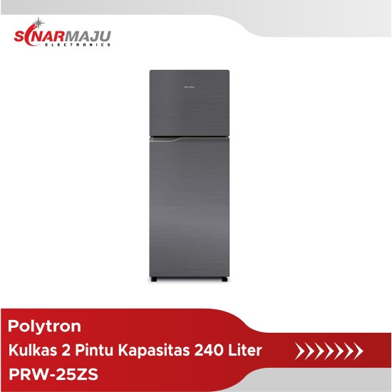 Kulkas 2 Pintu Polytron 240 liter PRW-25ZS Kulkas 2 Pintu Polytron 240 liter PRW-25ZS