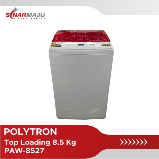 Mesin Cuci 1 Tabung Polytron 8 Kg Top Loading PAW-8527R/X