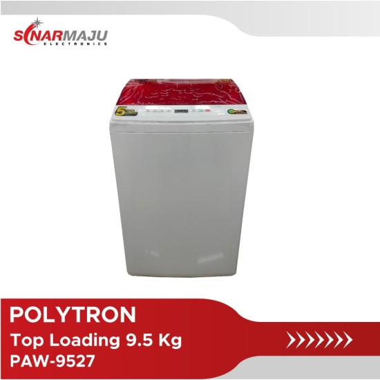 Mesin Cuci 1 Tabung Polytron 9.5 Kg Top Loading PAW-9527R/X