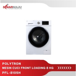 MESIN CUCI FRONT LOADING WASH & DRIYER 8 KG POLYTRON PFL-8105H