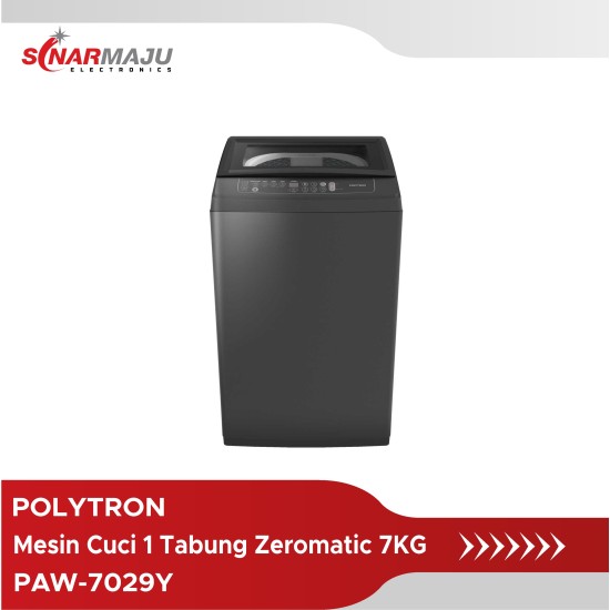 Mesin Cuci 1 Tabung polytron 7 KG Top Loading PAW 7029Y