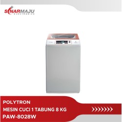 Mesin Cuci 1 Tabung Polytron Top Loading 8 Kg PAW-8028W