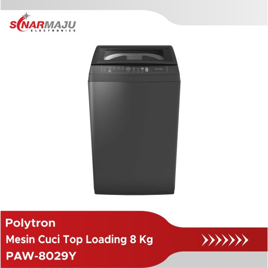 Mesin Cuci 1 Tabung Polytron 8 Kg Top Loading PAW-8029Y