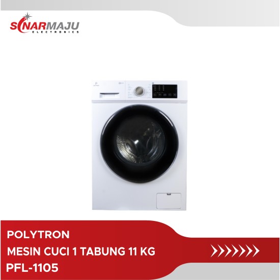 Mesin Cuci 1 Tabung Polytron 11 Kg Front Loading PFL-1105