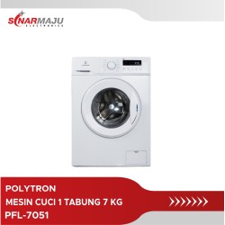 Mesin Cuci 1 Tabung Polytron 7 Kg Front Loading PFL-7051