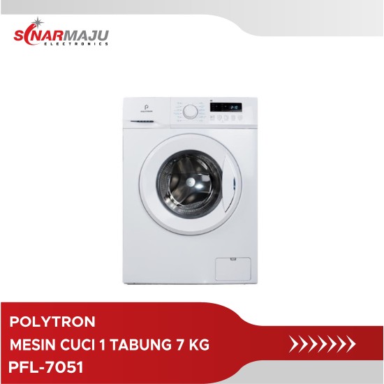 Mesin Cuci 1 Tabung Polytron 7 Kg Front Loading PFL-7051