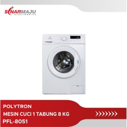 Mesin Cuci 1 Tabung Polytron 8 Kg Front Loading PFL-8051