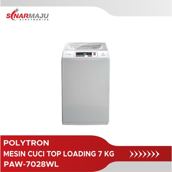 Mesin Cuci 1 Tabung Polytron Top Loading 7 Kg PAW-7028WL