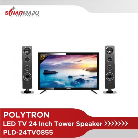 LED TV 24 Inch Polytron HD Ready Cinemax Sound Tower PLD-24TV0855