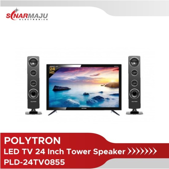 LED TV 24 Inch Polytron HD Ready Cinemax Sound Tower PLD-24TV0855 LED TV 24 Inch Polytron HD Ready Cinemax Sound Tower PLD-24TV0855