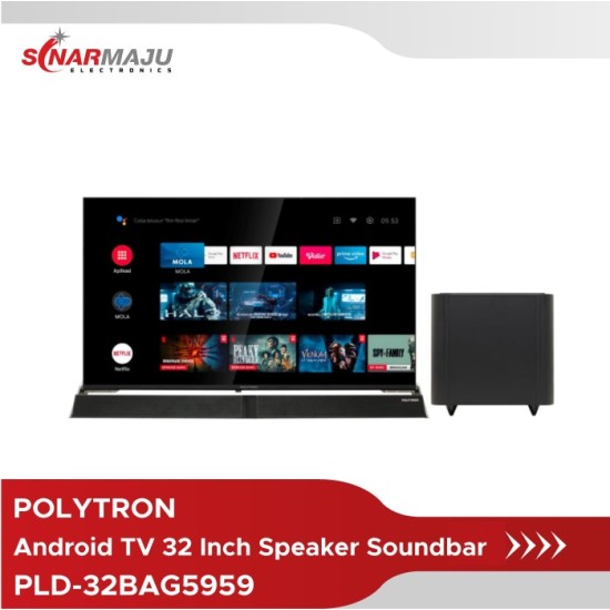 LED TV 32 Inch Polytron Full HD Android TV Cinemax Soundbar PLD-32BAG5959