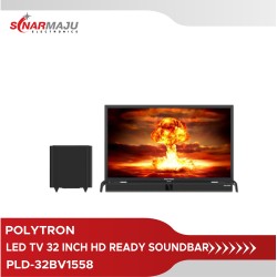 LED TV 32 Inch Polytron HD Ready Cinemax Soundbar + Sound Wave PLD-32BV1558