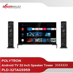 LED TV 32 Inch Polytron Full HD Android TV Speaker Tower PLD-32TAG5959