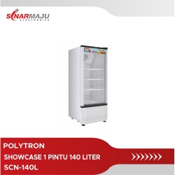 Showcase 1 Pintu Polytron 140 Liter Rust Free SCN-140L