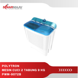 Mesin Cuci 2 Tabung Polytron 9 Kg Twin Tub PWM-9072N/B