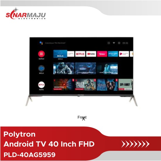 LED TV 40 Inch Polytron FHD Ready Android TV PLD-40AG5959