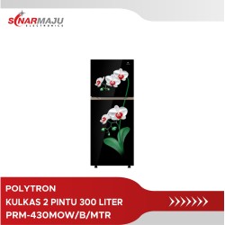 Kulkas 2 Pintu Polytron 300 Liter PRM-430MOW/B/MTR