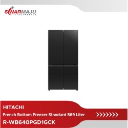 Kulkas French Bottom Freezer Standard Hitachi 569 Liter R-WB640PGD1GCK