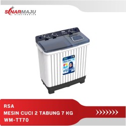 Mesin cuci 2 tabung Twin tub 7 Kg RSA WM-TT70