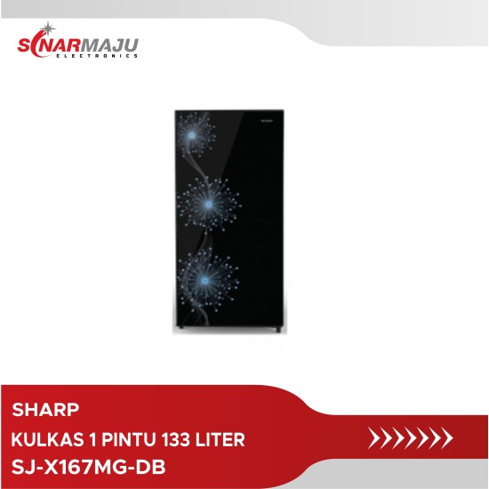 Kulkas 1 Pintu Sharp 133 Liter SJ-X167MG-DB