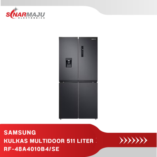 KULKAS SIDE BY SIDE SAMSUNG REFRIGERATOR 511 LITER RF-48A4010B4/SE
