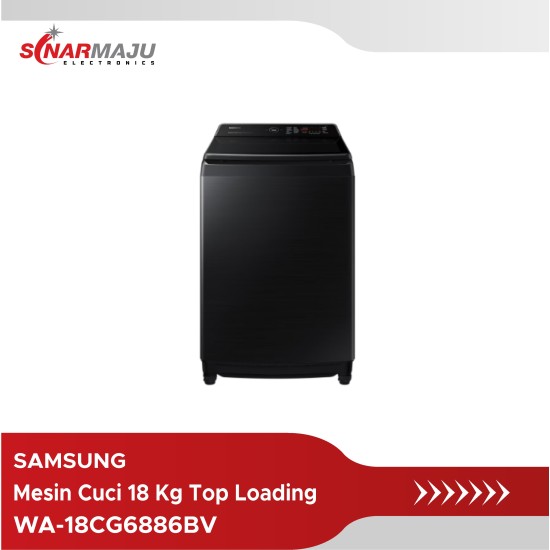 Mesin Cuci 1 Tabung Samsung 18 Kg Top Loading WA-18CG6886BV