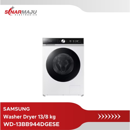 Mesin Cuci 1 Tabung Samsung Front Loading Bespoke 13/8 Kg Washer Dryer WD-13BB944DGESE