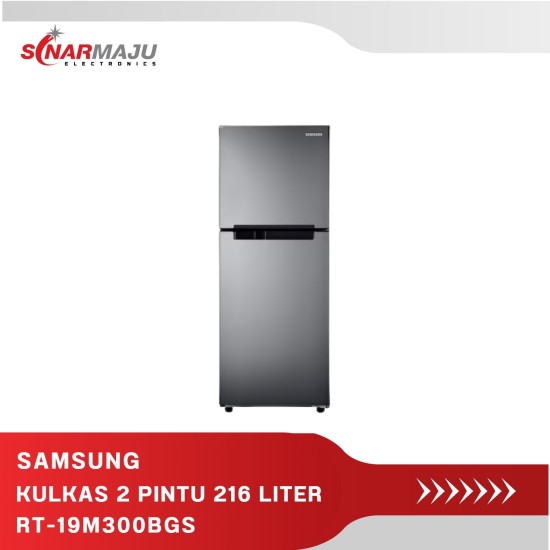 KULKAS 2 PINTU SAMSUNG REFRIGERATOR 216 LITER RT-19M300BGS