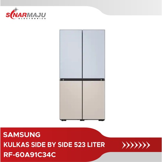 Kulkas Side By Side Samsung BESPOKE 523 Liter RF-60A91C34C