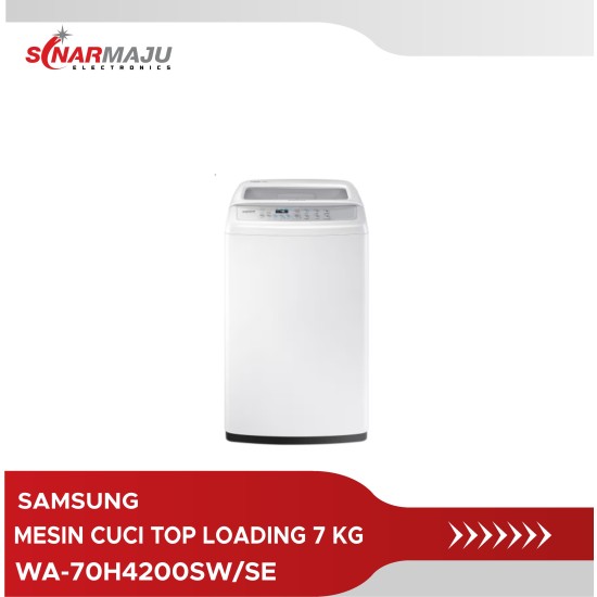 Mesin Cuci 1 Tabung Samsung 7 Kg Top Loading WA-70H4200SW