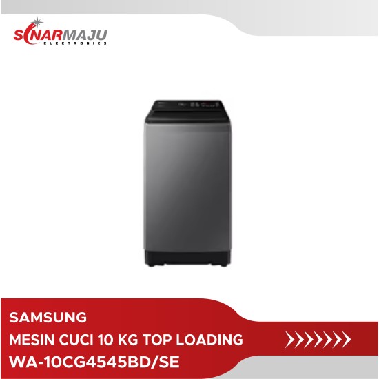 Mesin Cuci 1 Tabung Samsung 10 Kg Top Loading WA-10CG4545BD/SE