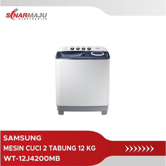 Mesin Cuci 2 Tabung Samsung 12 Kg Twin Tub WT-12J4200MB