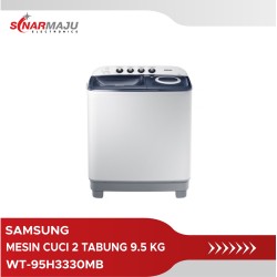 Mesin Cuci 2 Tabung Samsung 9.5 Kg Twin Tub WT-95H3330MB