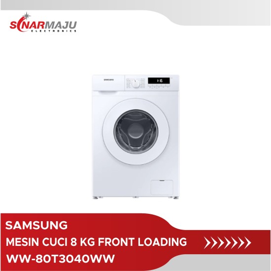 Mesin Cuci 1 Tabung Samsung 8 Kg Front Loading WW-80T3040WW