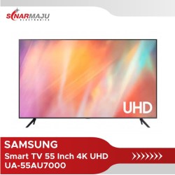 LED TV 55 Inch Samsung 4K UHD Smart TV UA-55AU7000