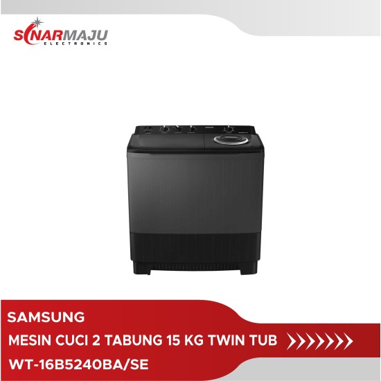 MESIN CUCI 2 TABUNG SAMSUNG 16 KG TWIN TUB WT-16B5240BA/SE