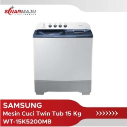 Mesin Cuci 2 Tabung Samsung 15 Kg Twin Tub WT-15K5200MB / WT15K5200MB