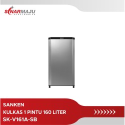 Kulkas 1 Pintu Sanken Refrigerator 160 Liter SK-V161A-SB