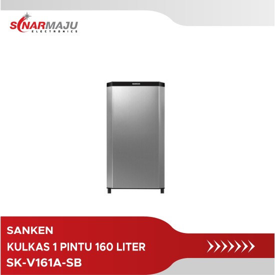 Kulkas 1 Pintu Sanken Refrigerator 160 Liter SK-V161A-SB